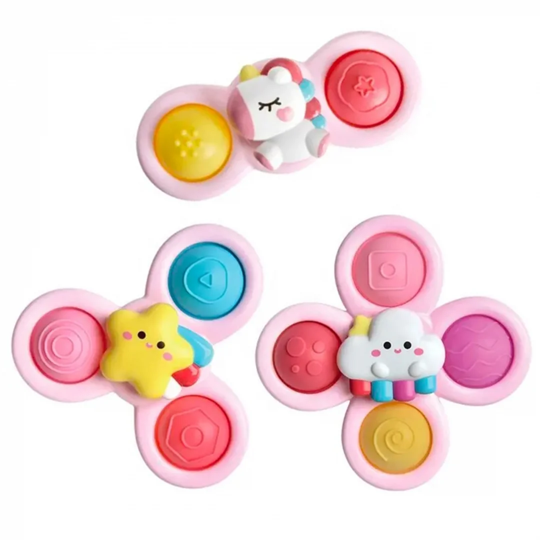WOOPIE BABY Kosmiczny Spinner Pop it Zabawka Sensoryczna Wymienne Różowy