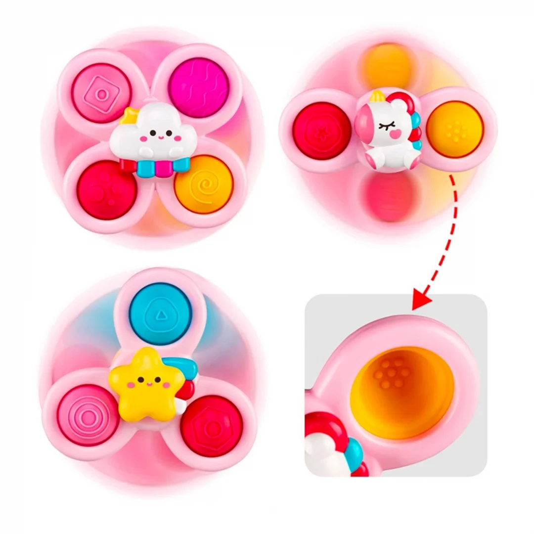 WOOPIE BABY Kosmiczny Spinner Pop it Zabawka Sensoryczna Wymienne Różowy