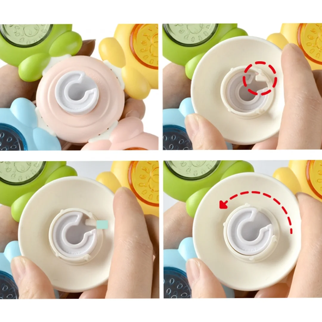 WOOPIE BABY Spinner Zabawka Sensoryczna Pszczoła Kurczak Królik Wymienne