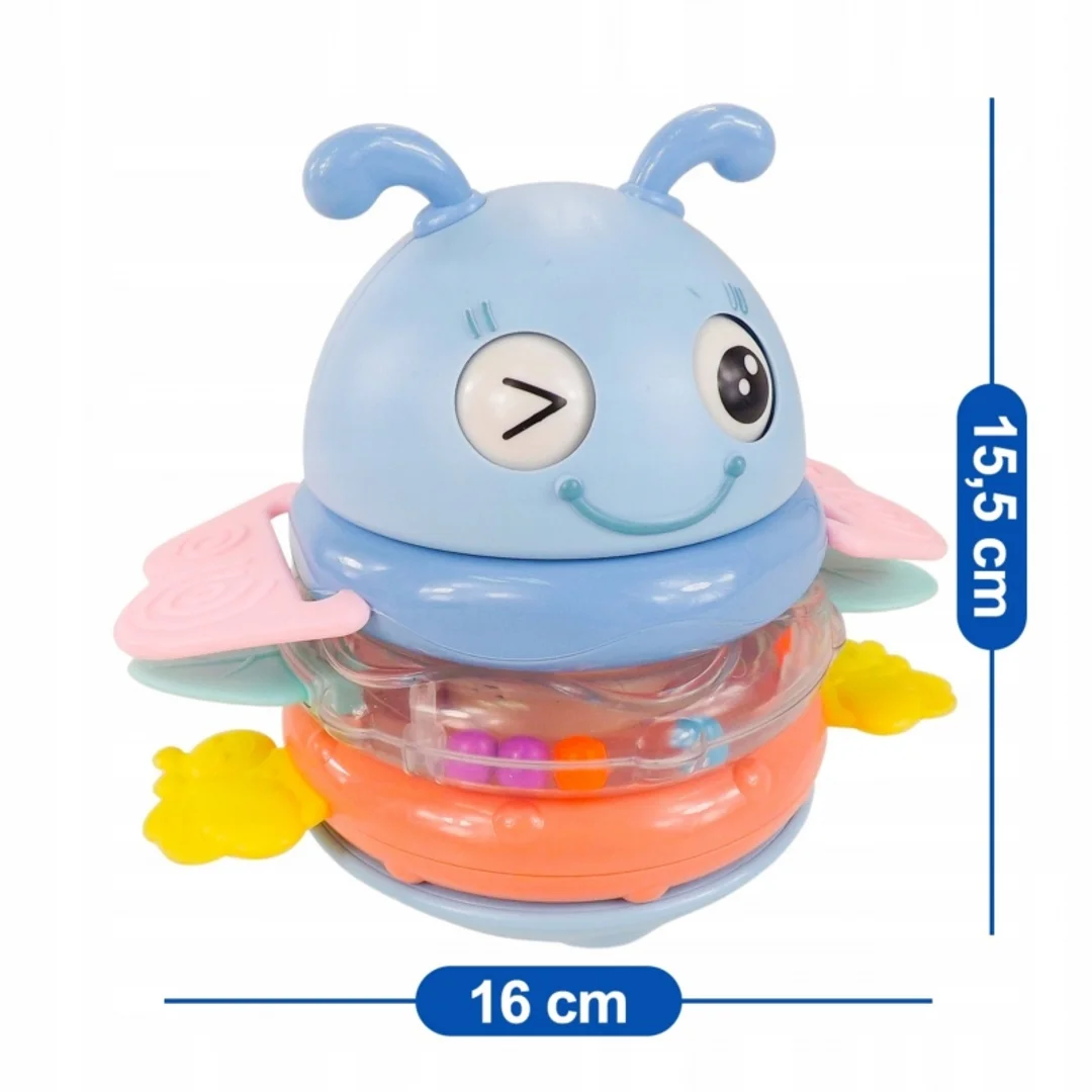 WOOPIE Baby Wańka Wstańka Zabawka Sensoryczna Grzechotka Gryzak