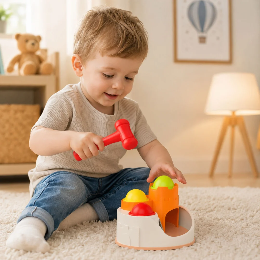 WOOPIE BABY Wbijak Przebijanka Zamek Kule Młotek Zabawka Edukacyjna