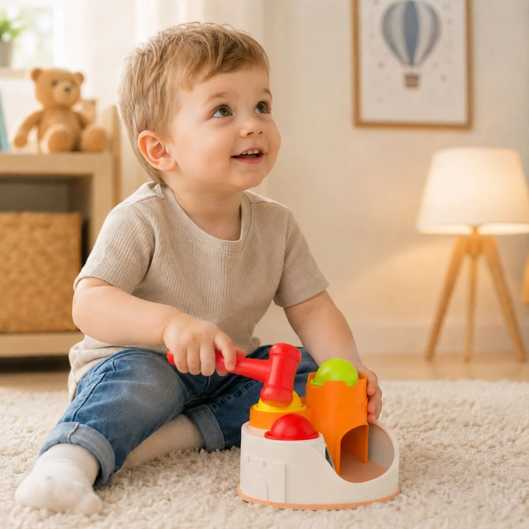 WOOPIE BABY Wbijak Przebijanka Zamek Kule Młotek Zabawka Edukacyjna