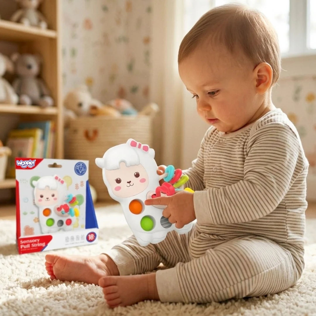WOOPIE BABY Zabawka Sensoryczna Manipulacyjna Montessori Lama