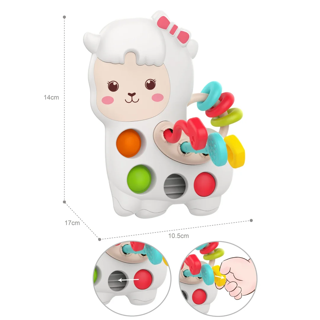 WOOPIE BABY Zabawka Sensoryczna Manipulacyjna Montessori Lama