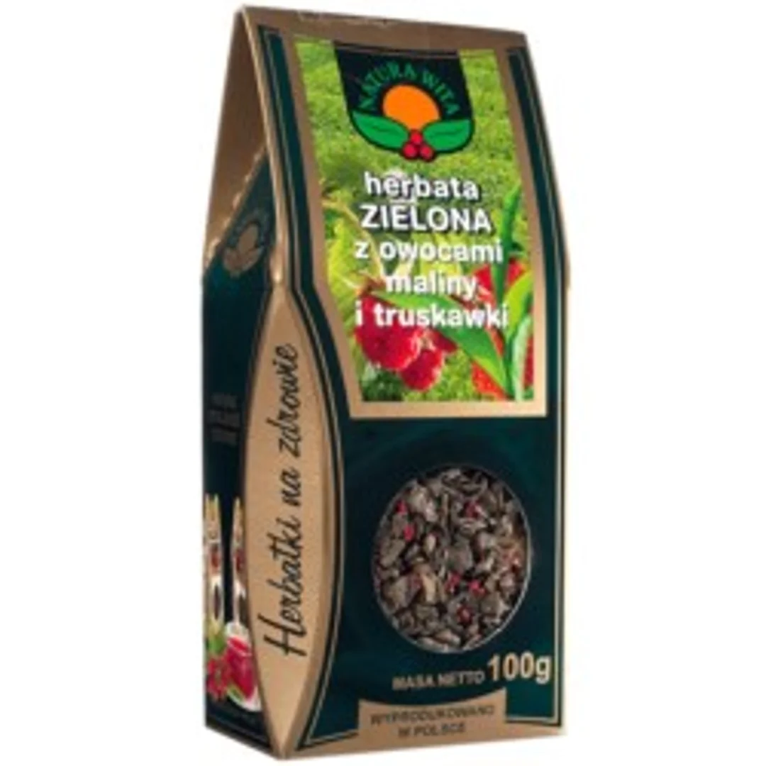 Natura Wita Herbata Zielona Malina I Truskawka100G
