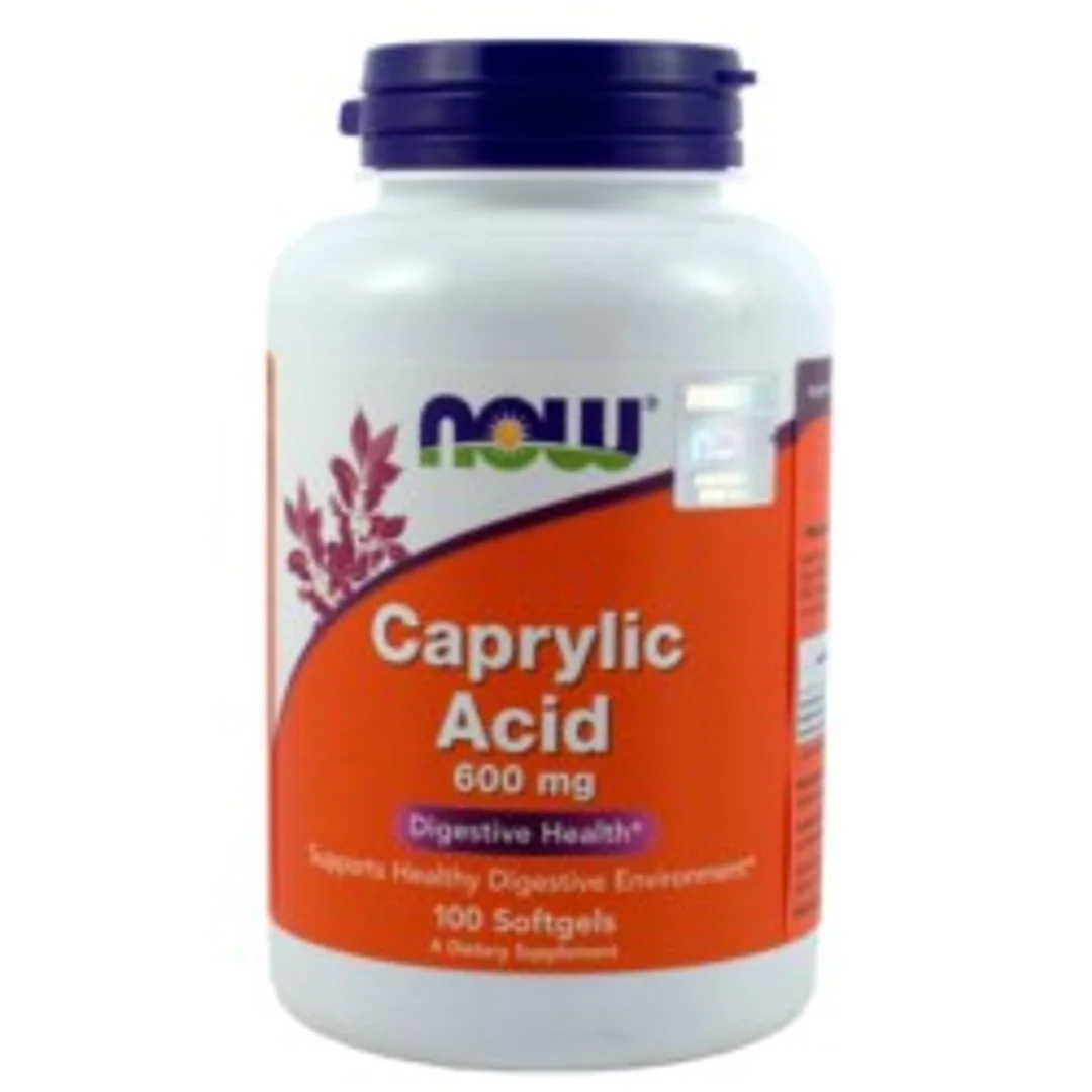 Now Foods Kwas Kaprylowy 600 Mg 100 T