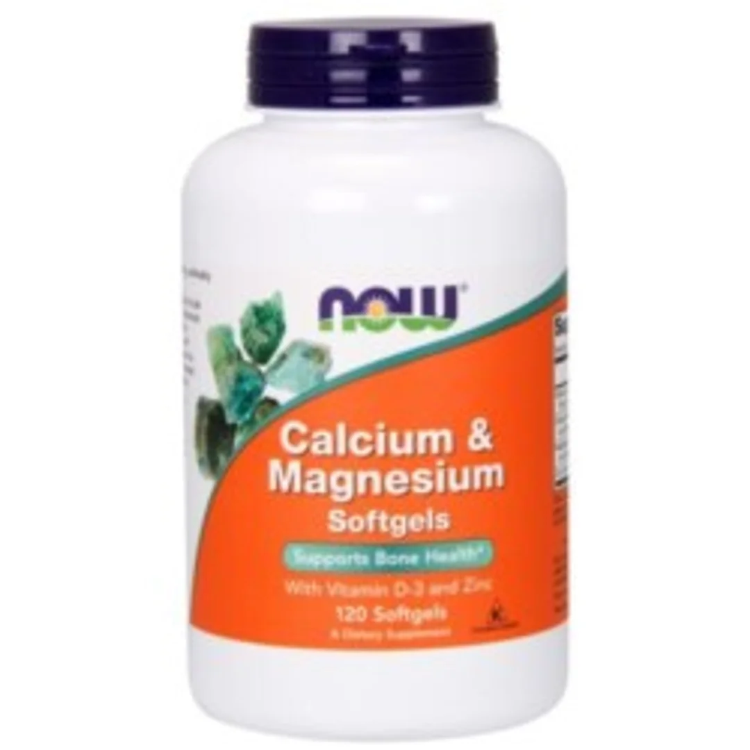 Now Foods Wapń Magnez Witamina D3 i Cynk 120 k