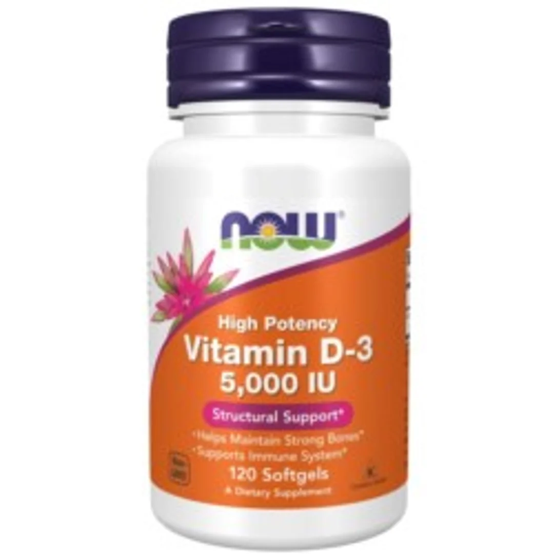 Now Foods Witamina D3 EXTRA 5000 120 kap