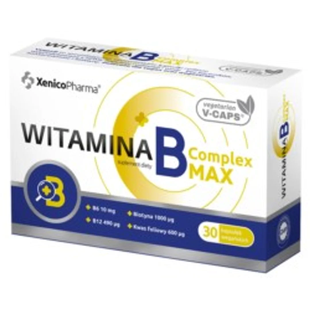 Witamina B Complex Max, 30 kaps. Vcaps®