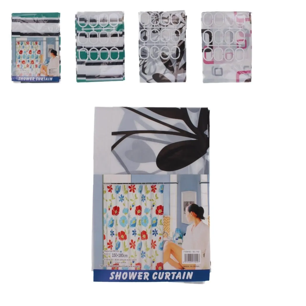 ŁAZ/ZASŁONA PRYSZNICOWA wym.150x180cm. MOCNA 120)