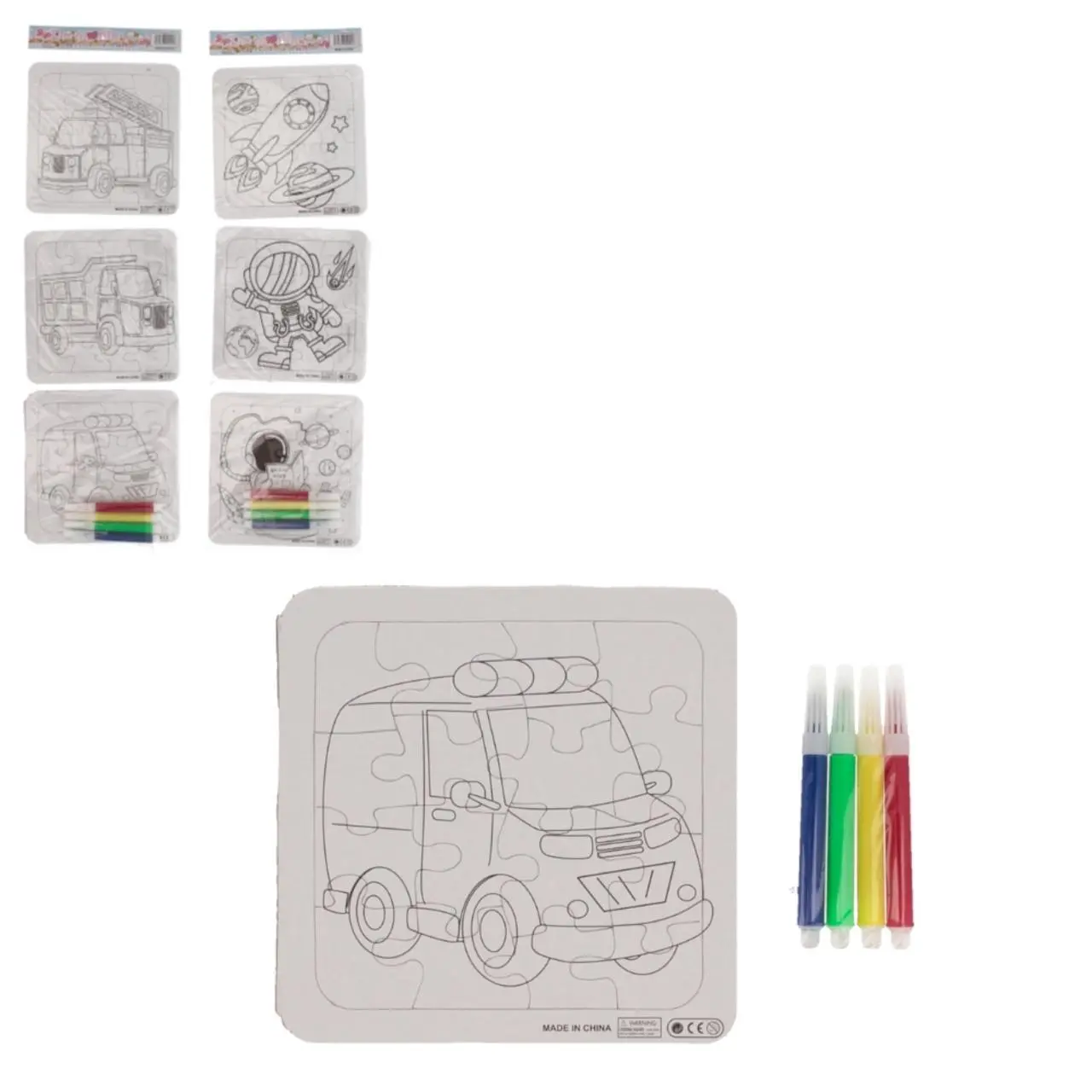 ZAB/PUZZLE DO MALOWANIA WZÓR MIX (6/600)