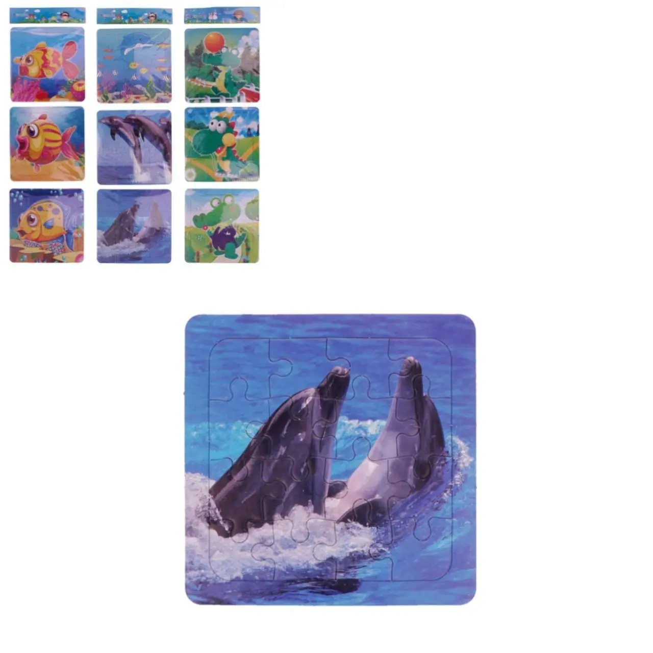 ZAB/PUZZLE wzór zwierzęta Kpl.3szt. (10/600)