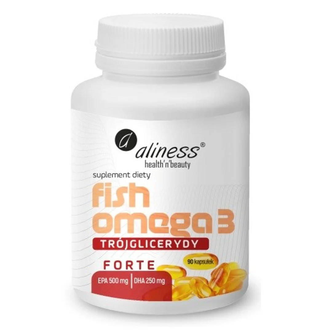 Aliness Fish Omega 3 FORTE Trójglicerydy 500/250mg x 90 kaps.