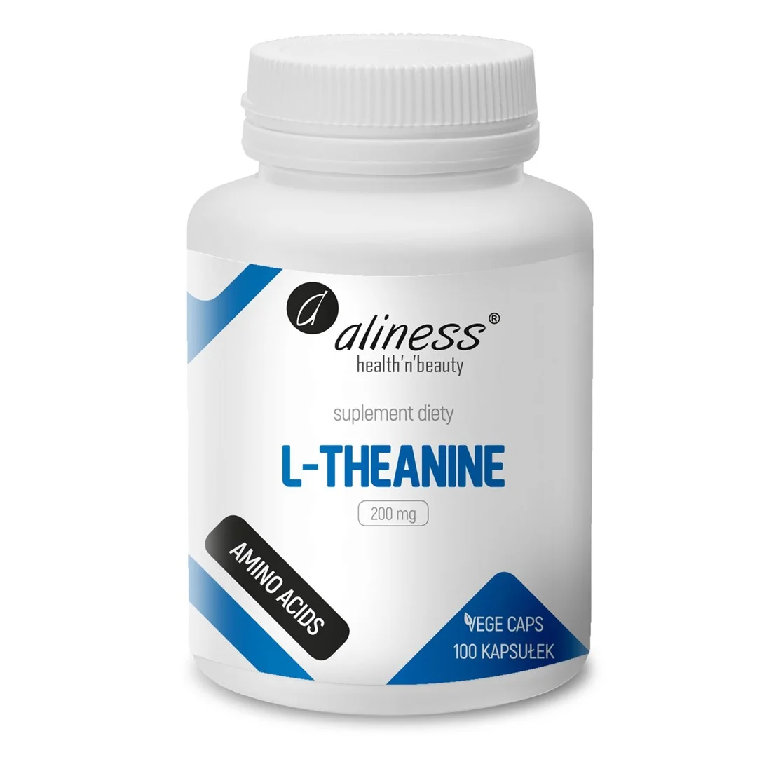Aliness L-Theanine 200 mg × 100 Vege caps.