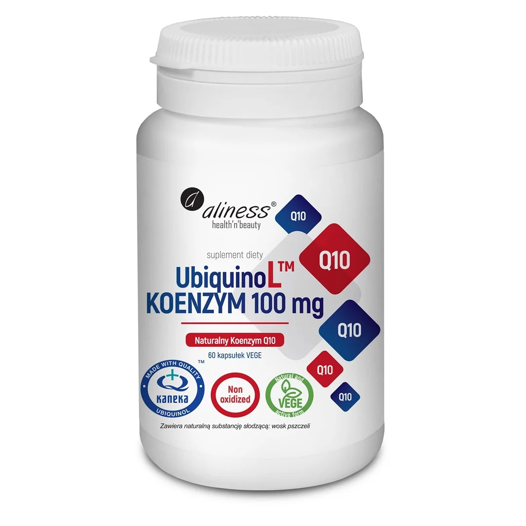 Aliness UbiquinoL KANEKA Naturalny KOENZYM 100mg × 60 Vege kaps.