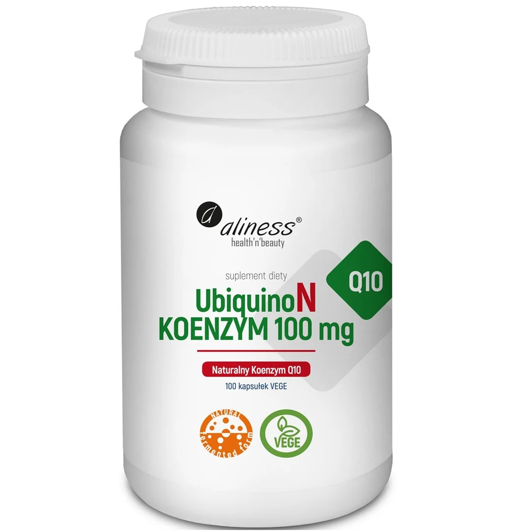 Aliness UbiquinoN Naturalny KOENZYM Q10 100mg × 100 Vege kaps.