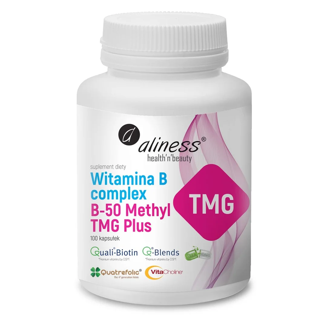 Aliness Witamina B50 Methyl TMG Plus × 100 Vege kaps.