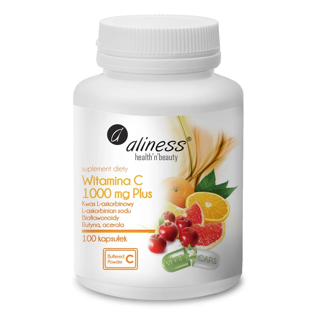 Aliness Witamina C 1000 mg PLUS × 100 VEGE kaps.
