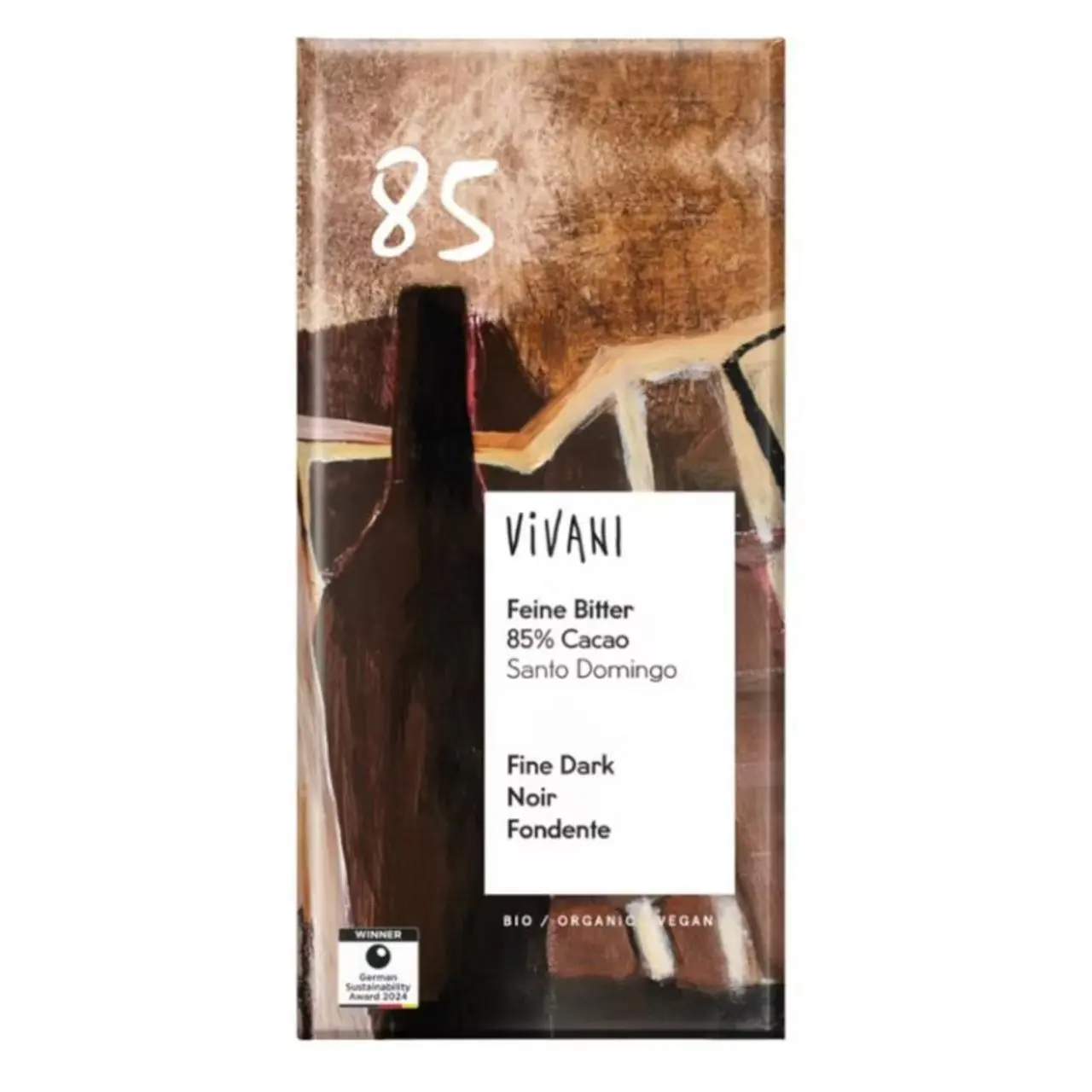 CZEKOLADA GORZKA 85 % BIO 80 g - VIVANI