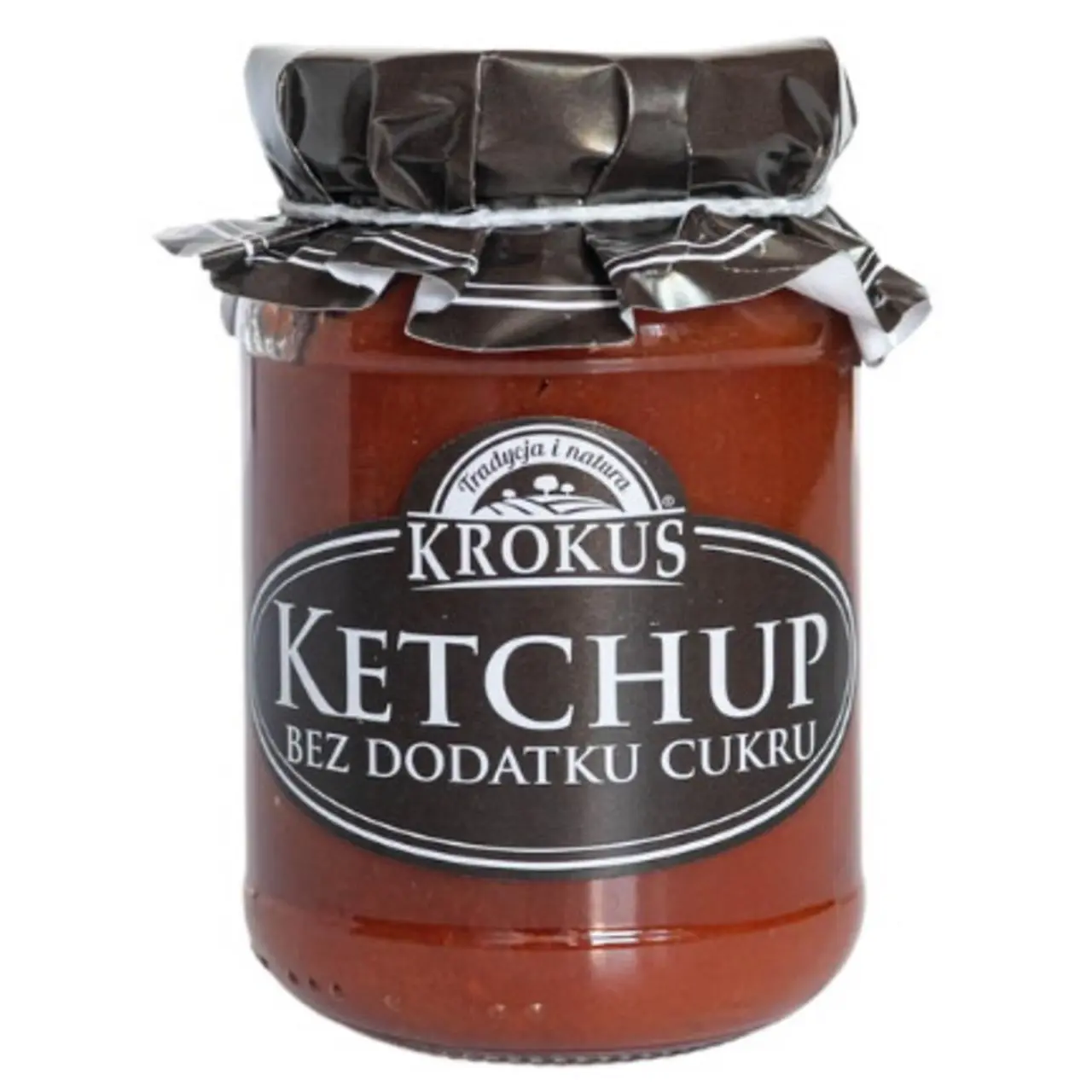 KETCHUP BEZ DODATKU CUKRÓW BEZGLUTENOWY 180 g - KROKUS
