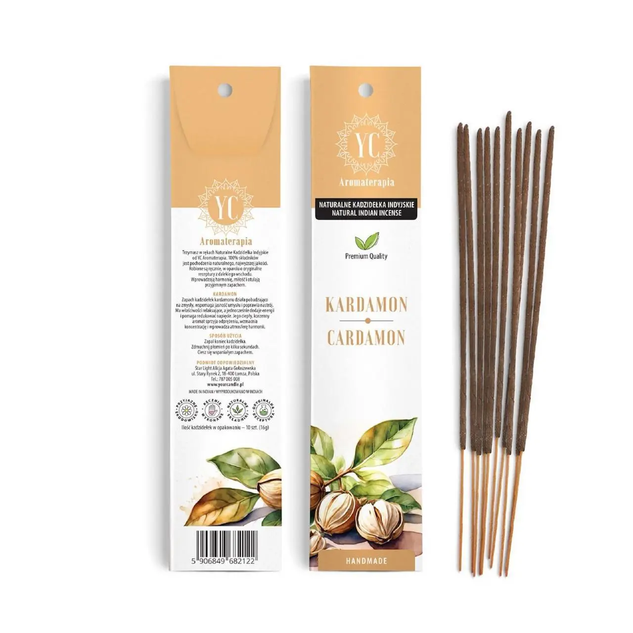 KADZIDEŁKA INDYJSKIE KARDAMON (10 szt.) 16 g - YOUR CANDLE