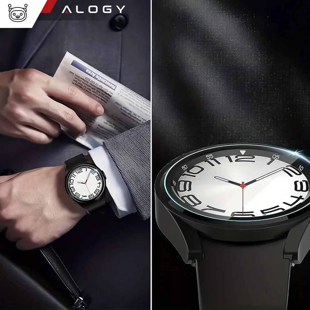 2x Szkło Hartowane na smartwatch watch zegarek uniwersalne 36mm średnica ochronne Alogy Screen Protector Watch+ - 18