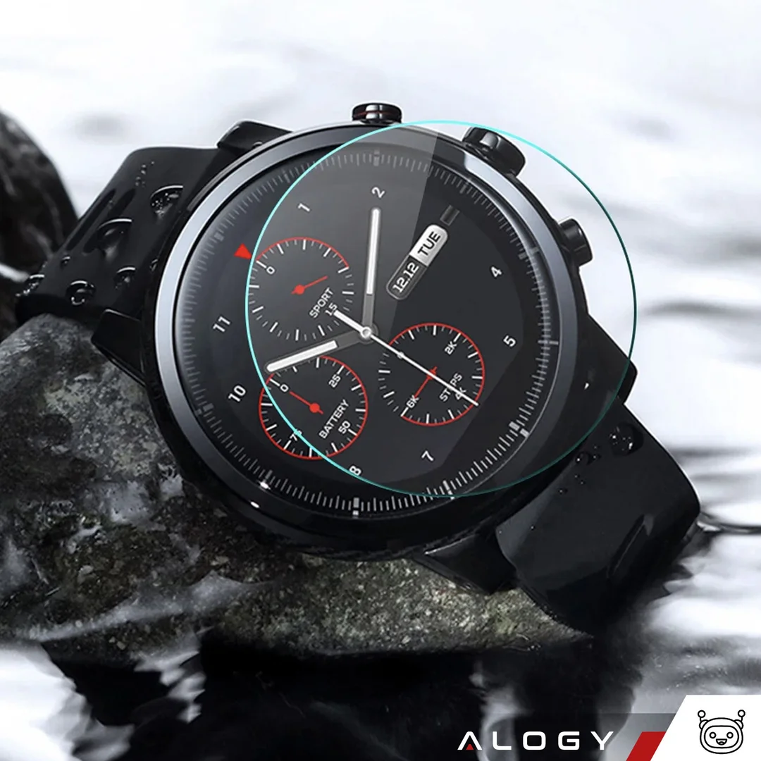 2x Szkło Hartowane na smartwatch watch zegarek uniwersalne 36mm średnica ochronne Alogy Screen Protector Watch+ - 22