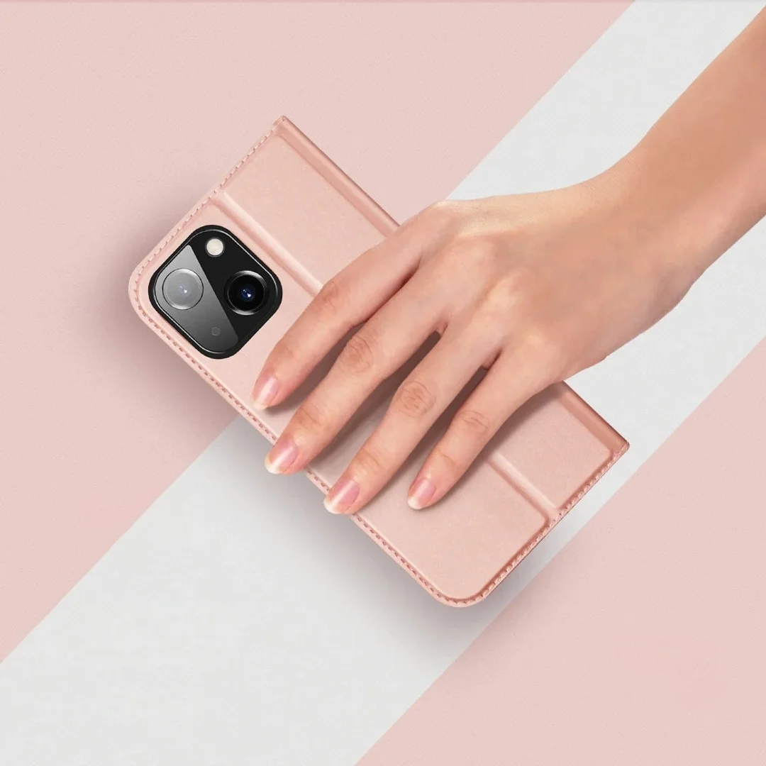 Etui do iPhone 15 Plus pokrowiec z klapką i portfelem Dux Ducis Skin Pro - niebieskie - 28