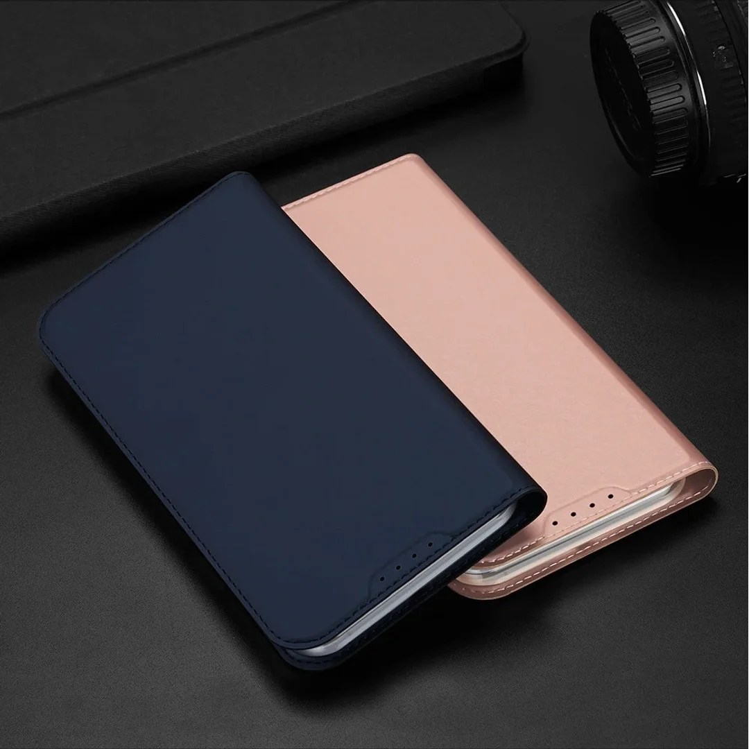 Etui do iPhone 15 Plus pokrowiec z klapką i portfelem Dux Ducis Skin Pro - niebieskie - 29
