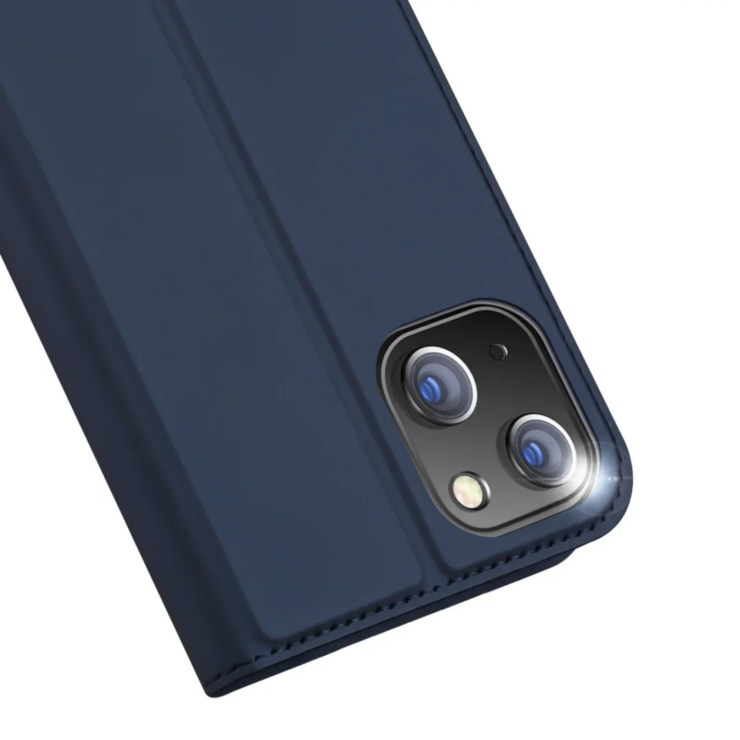 Etui do iPhone 15 Plus pokrowiec z klapką i portfelem Dux Ducis Skin Pro - niebieskie - 19
