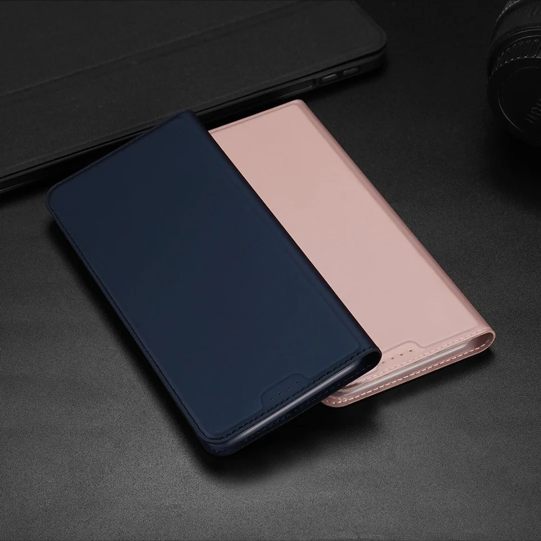 Etui do iPhone 15 Pro pokrowiec z klapką i portfelem Dux Ducis Skin Pro - różowe - 31