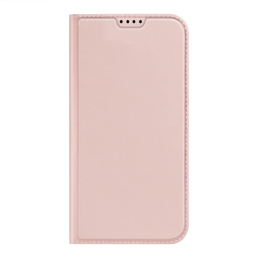 Etui do iPhone 15 Pro pokrowiec z klapką i portfelem Dux Ducis Skin Pro - różowe - 24