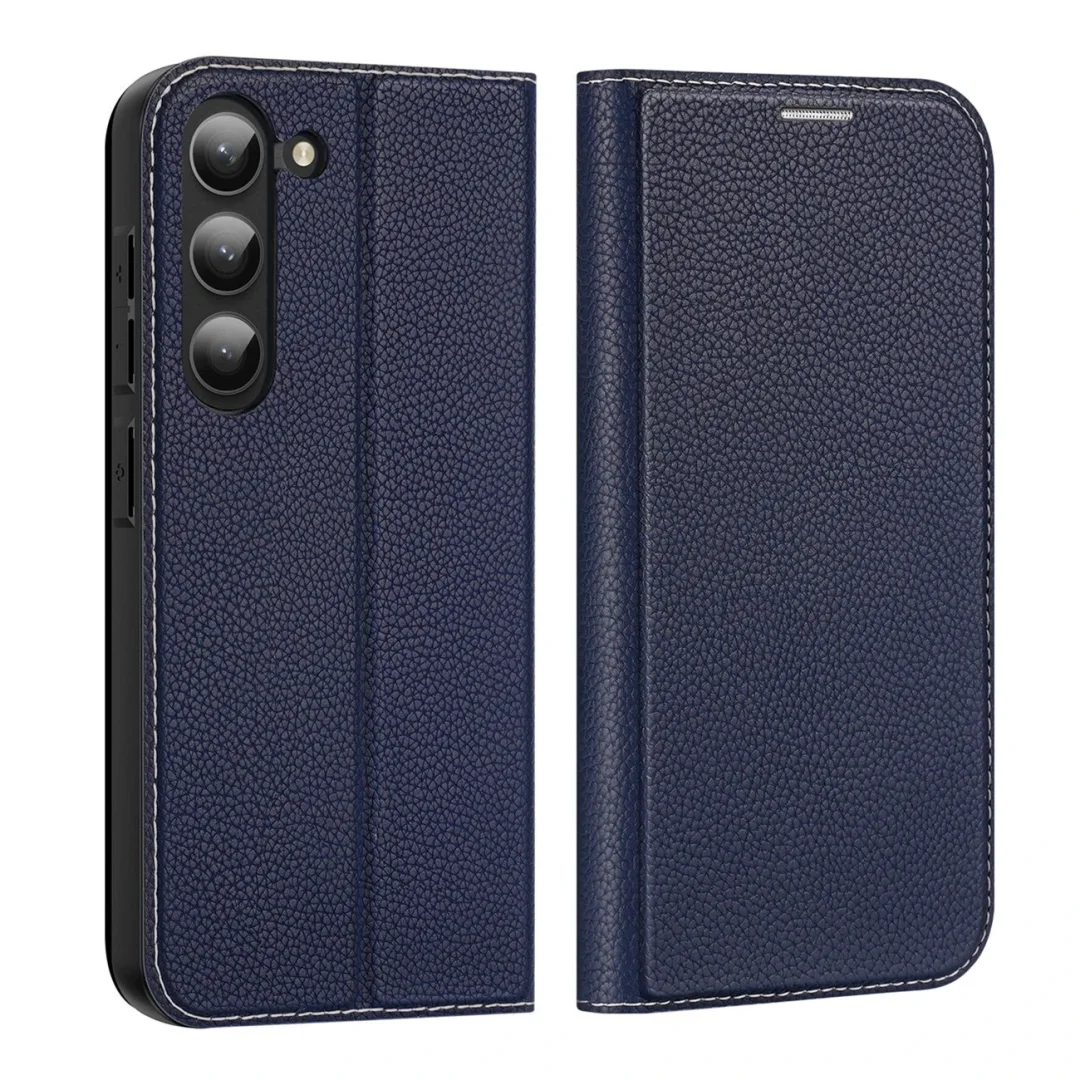Etui ochronne Dux Ducis Skin X2 do Samsung Galaxy S23+ pokrowiec z klapką portfel podstawka niebieskie - 15