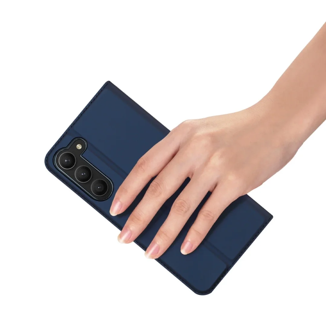 Etui ochronne na telefon Dux Ducis Skin Pro do Samsung Galaxy S23+ pokrowiec z klapką portfel na kartę podstawka niebieskie - 18