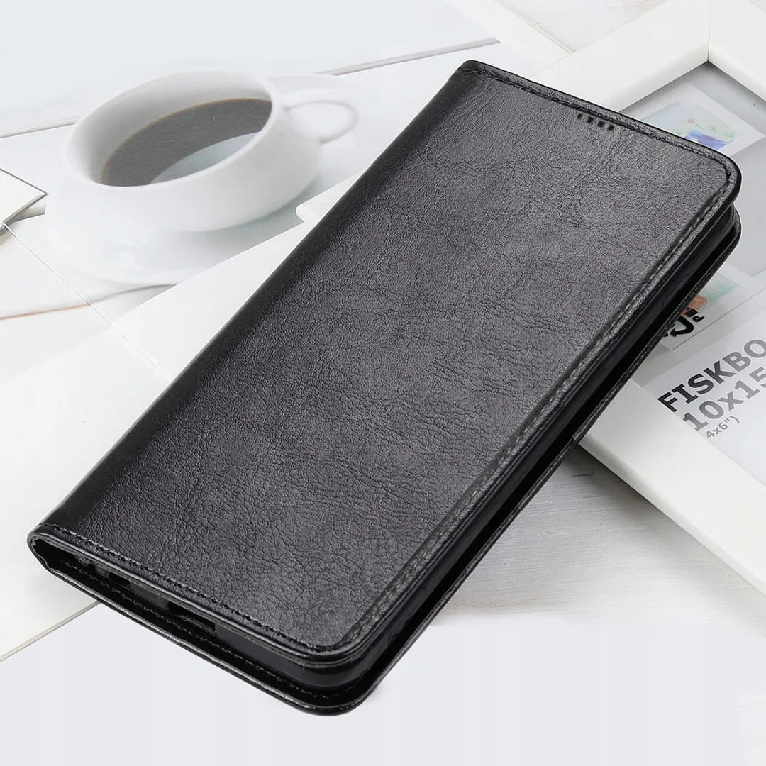 Etui ochronne z klapką skórzany portfel Alogy Wallet Case obudowa na telefon do Samsung Galaxy A34 5G Czarne - 16