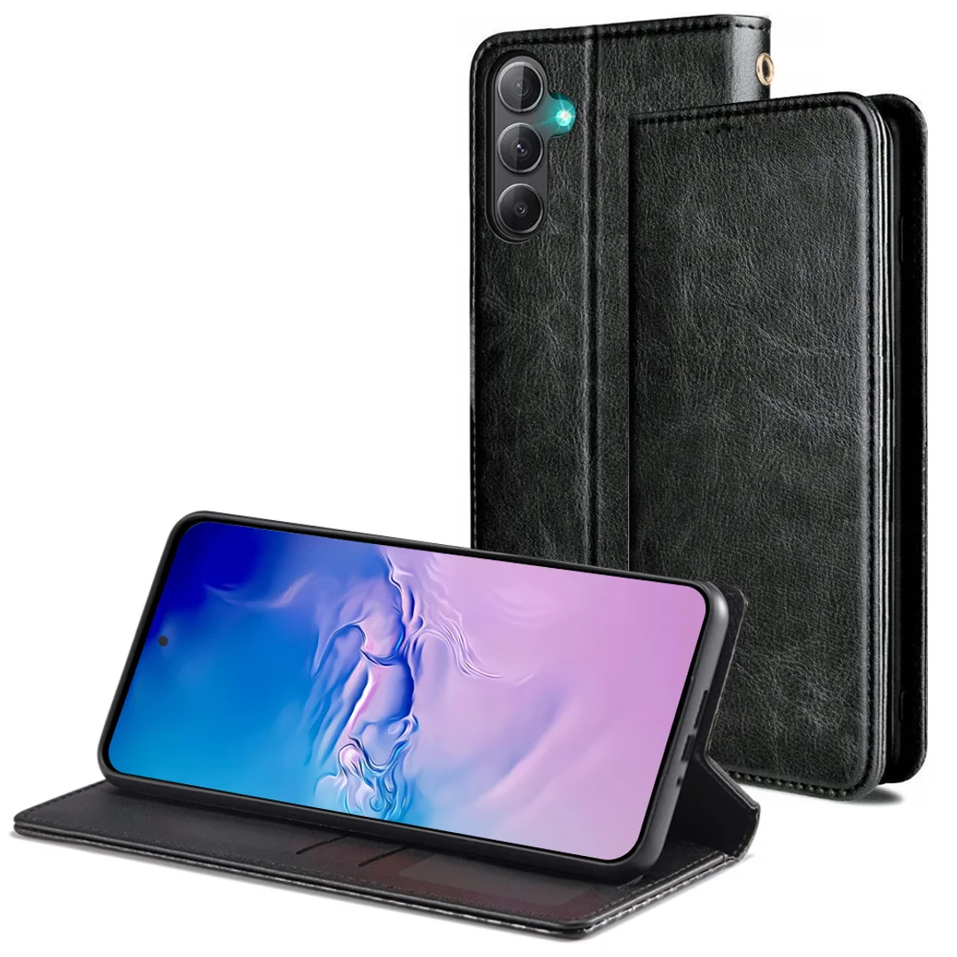 Etui ochronne z klapką skórzany portfel Alogy Wallet Case obudowa na telefon do Samsung Galaxy A34 5G Czarne - 20