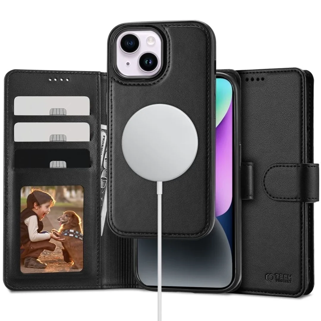 Etui portfel Wallet MagSafe do Apple iPhone 15 Black - 9