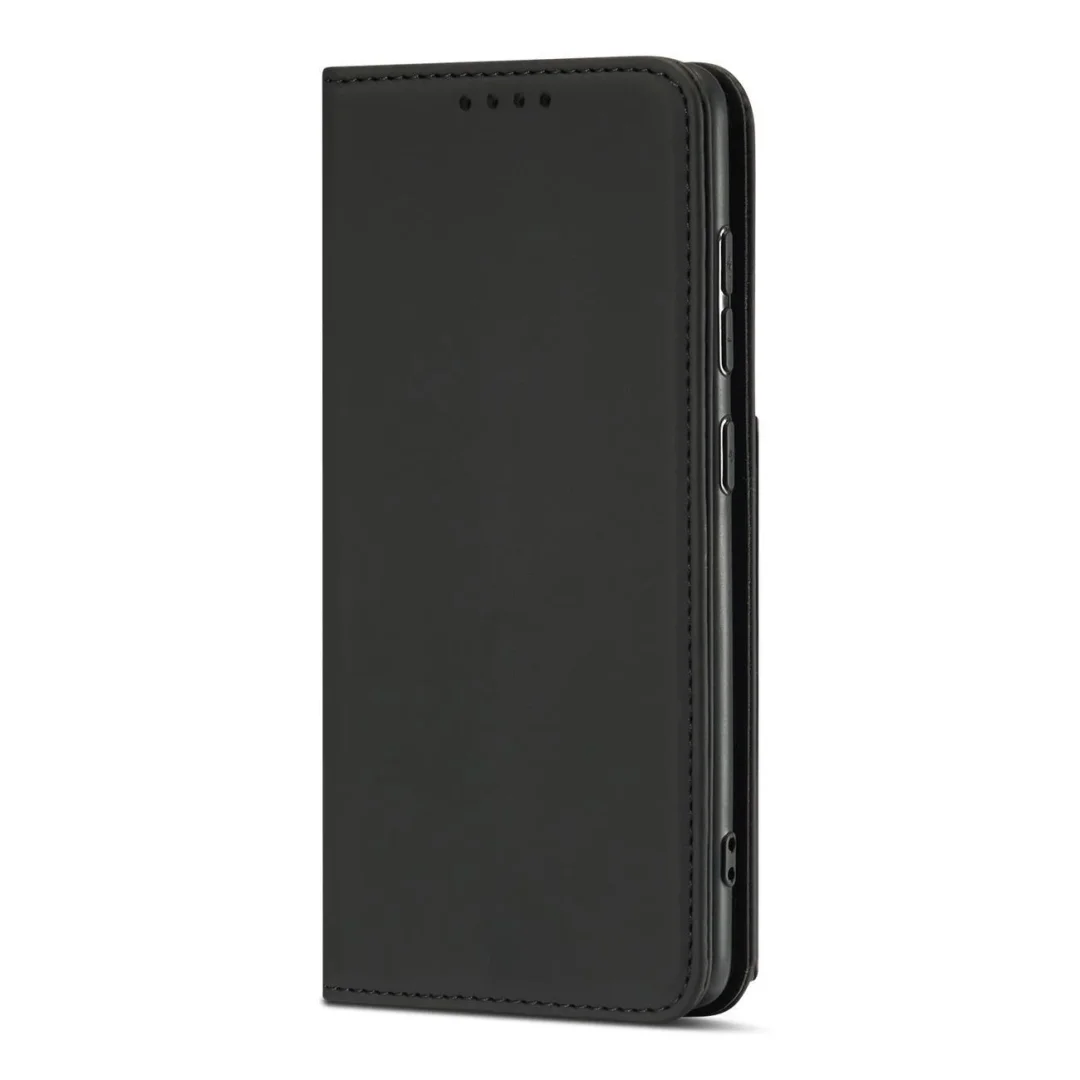 Magnet Card Case etui do Samsung Galaxy A12 5G pokrowiec portfel na karty kartę podstawka czarny - 18