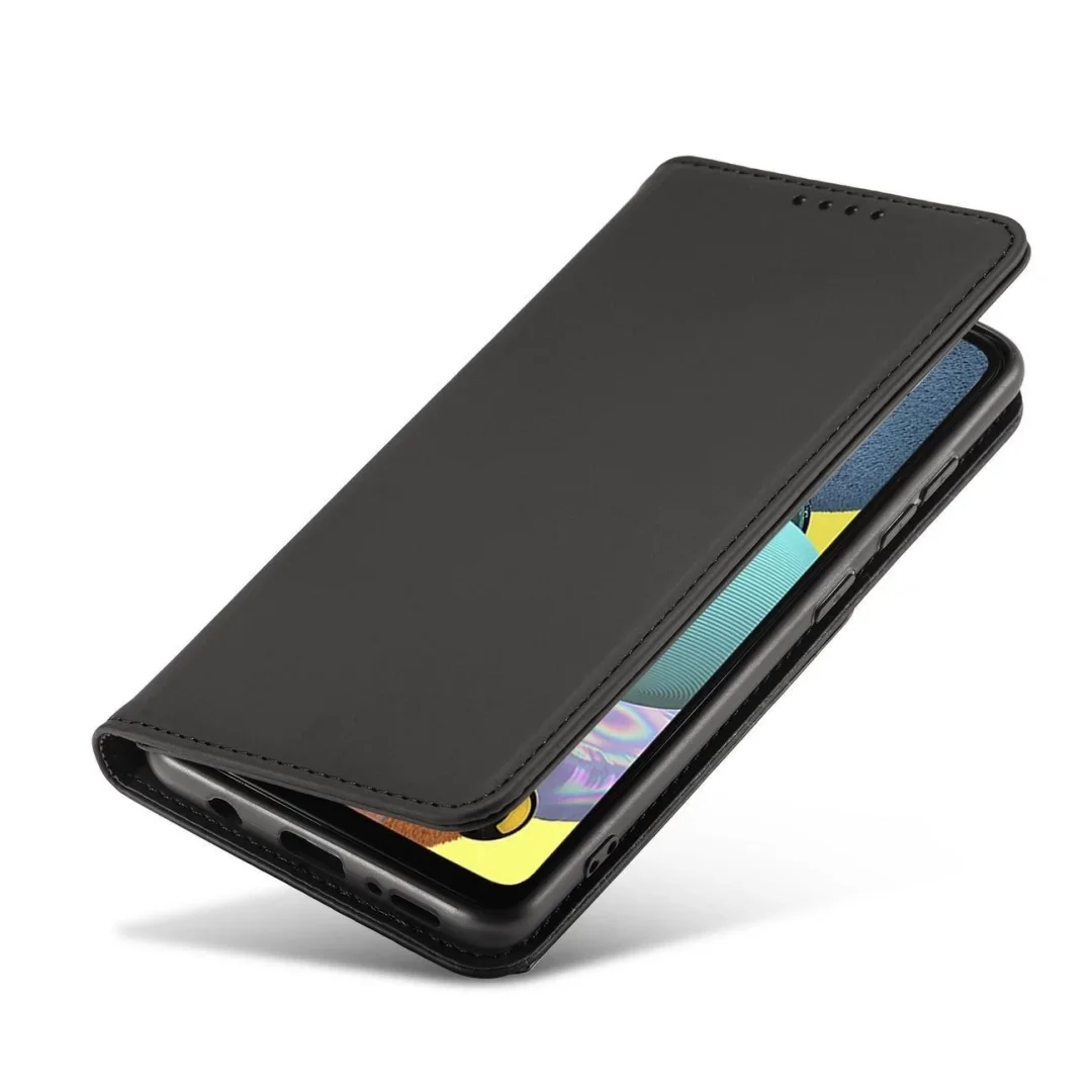 Magnet Card Case etui do Samsung Galaxy A12 5G pokrowiec portfel na karty kartę podstawka czarny - 22