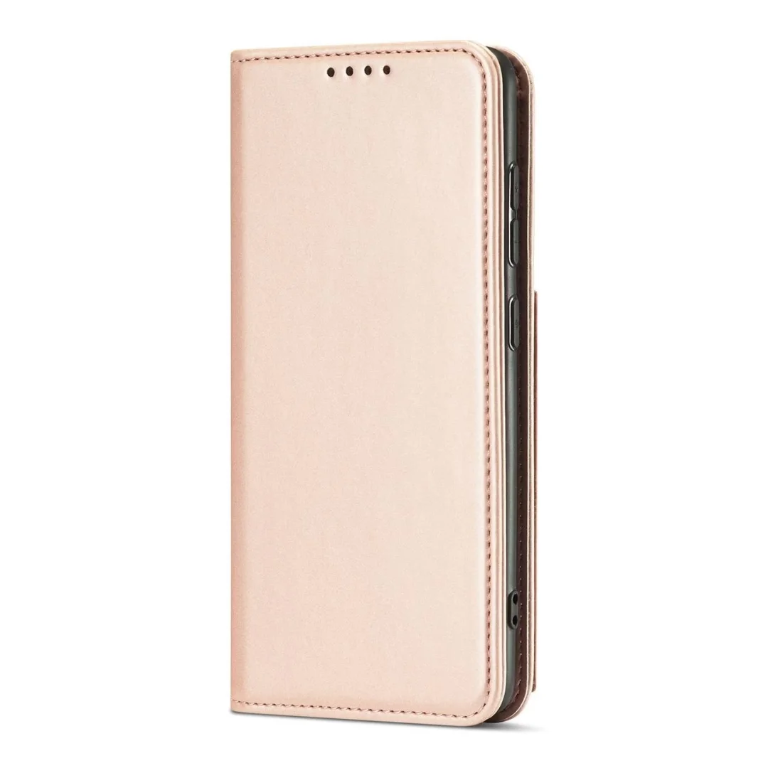 Magnet Card Case etui do Samsung Galaxy A13 5G pokrowiec portfel na karty kartę podstawka różowy - 19