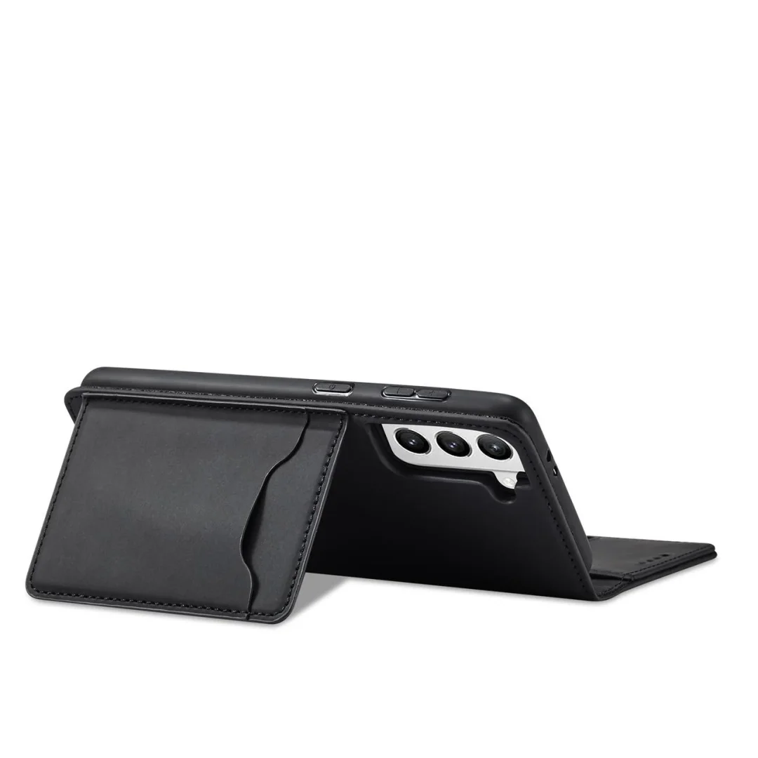Magnet Card Case etui do Samsung Galaxy S22+ (S22 Plus) pokrowiec portfel na karty kartę podstawka czarny - 16
