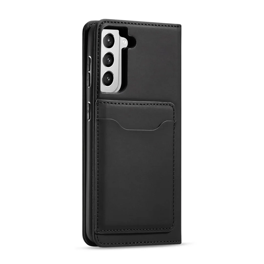Magnet Card Case etui do Samsung Galaxy S22+ (S22 Plus) pokrowiec portfel na karty kartę podstawka czarny - 20