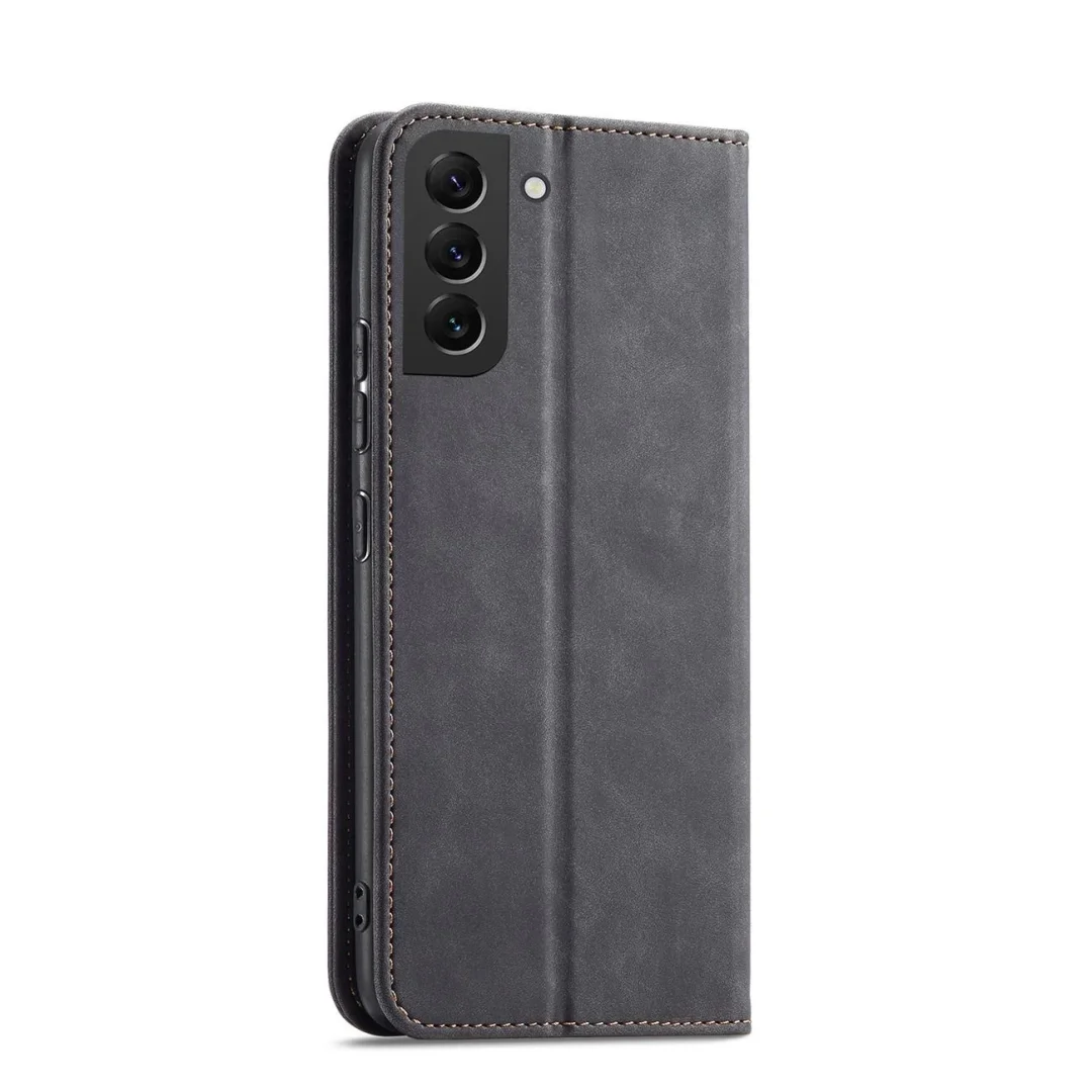 Magnet Fancy Case etui do Samsung Galaxy S22+ (S22 Plus) pokrowiec portfel na karty kartę podstawka czarny - 24