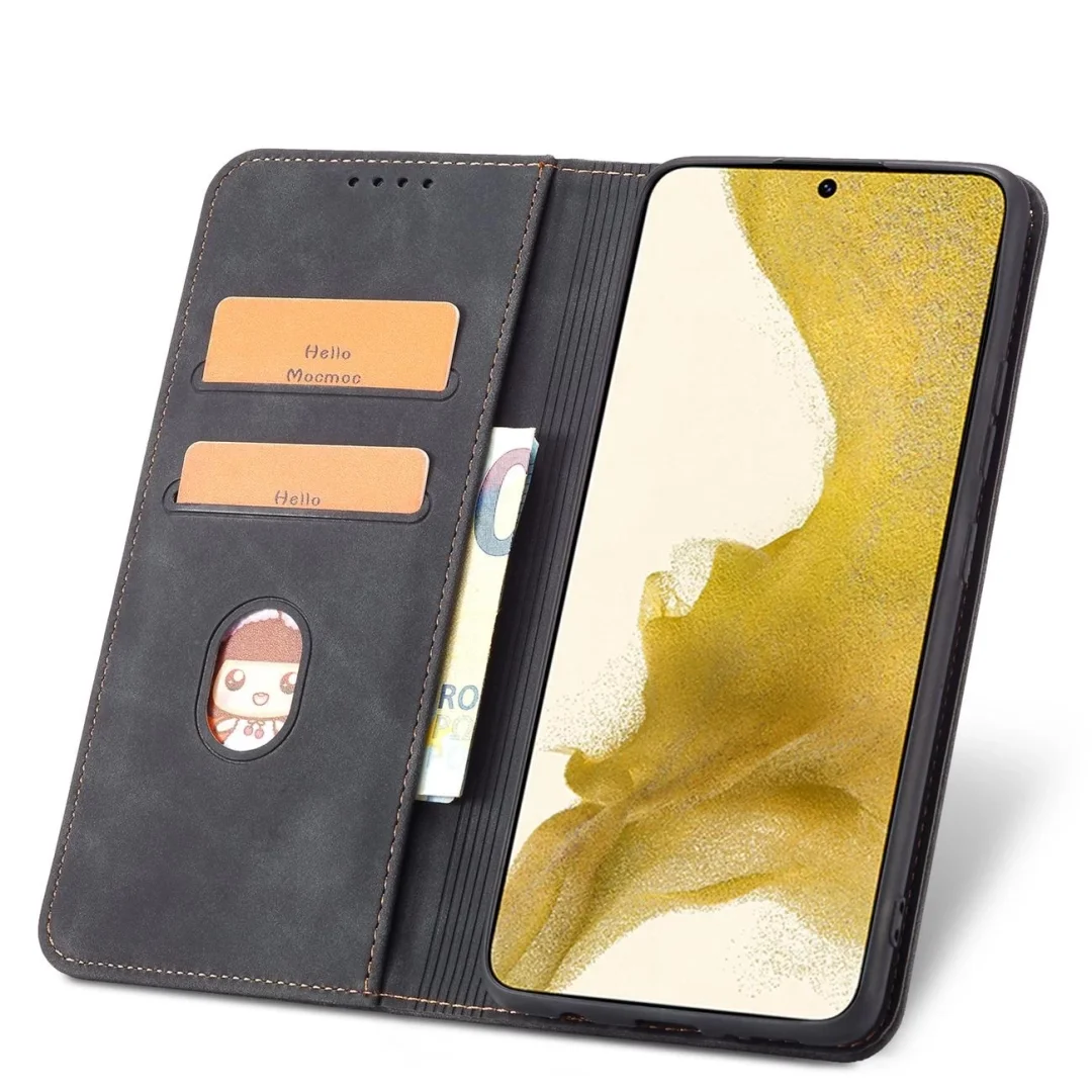 Magnet Fancy Case etui do Samsung Galaxy S22+ (S22 Plus) pokrowiec portfel na karty kartę podstawka czarny - 18