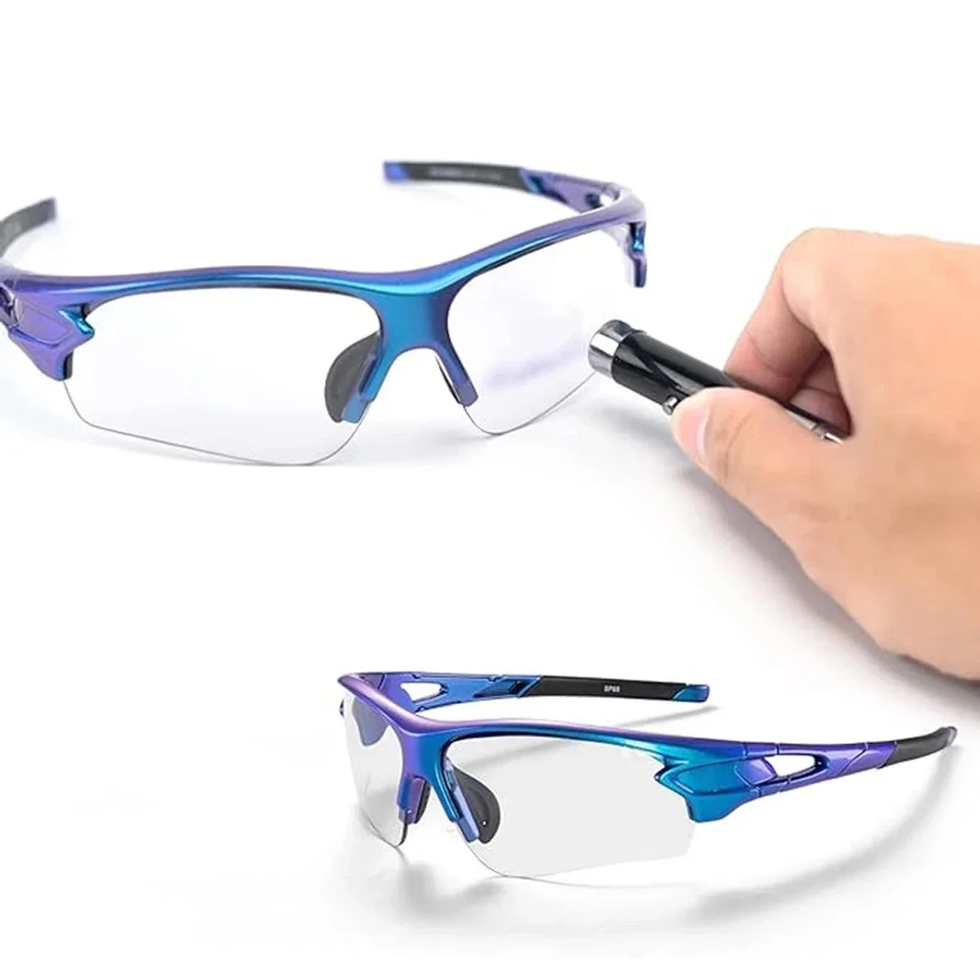 Okulary rowerowe Rockbros 10069 fotochromowe UV400 - niebieskie - 15