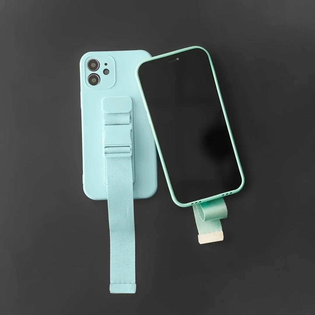 Rope Case silikonowe etui ze smyczą torebka smycz pasek do Samsung Galaxy S22 Ultra czerwony - 31