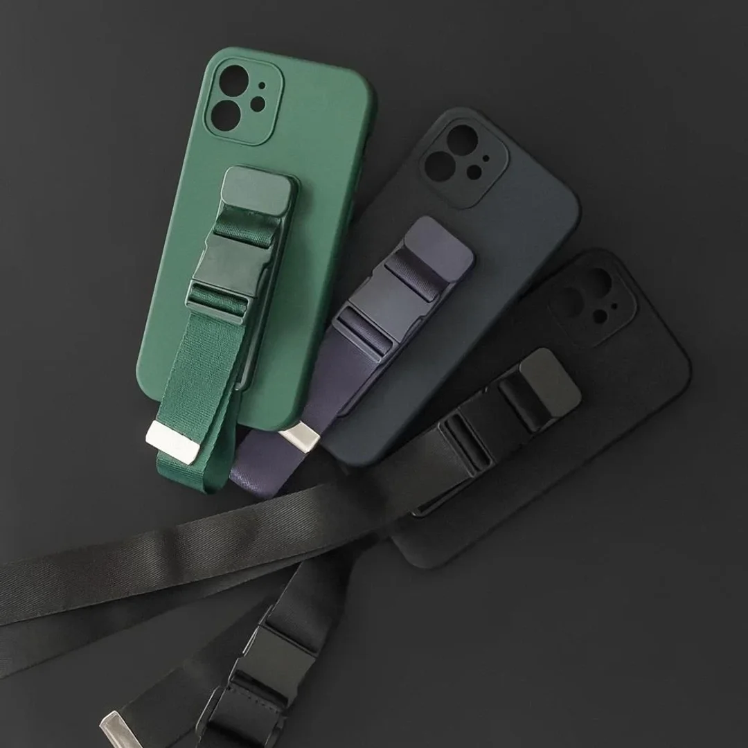 Rope Case silikonowe etui ze smyczą torebka smycz pasek do Samsung Galaxy S22 Ultra czerwony - 33
