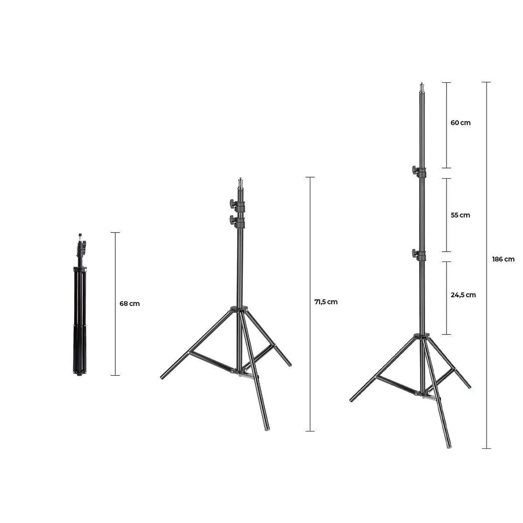 Statyw do lampy fotograficznej / aparatu / telefonu Alogy 1/4 cala - 10