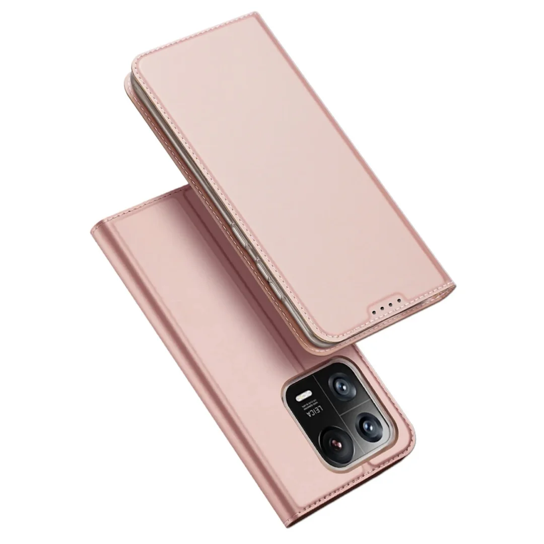 Dux Ducis Skin Pro etui Xiaomi 13 Pro pokrowiec z klapką portfel na kartę podstawka różowe - 1