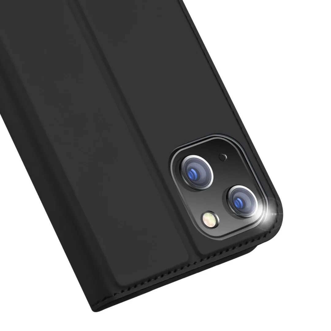 Etui do iPhone 15 Plus pokrowiec z klapką i portfelem Dux Ducis Skin Pro - czarne - 3